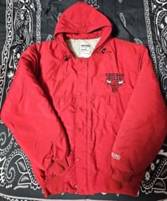 CHICAGO BULLS フーVintageド付きジャケット レッドのサムネイル