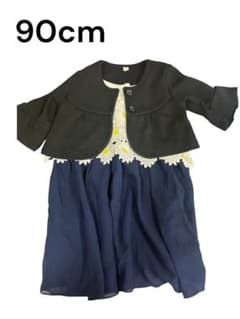 キッズ ワンピース 90cm ボレロ付き 花柄レースのサムネイル