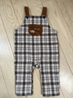 SLAP SLIP チェック柄オーバーオール　70〜80cmのサムネイル