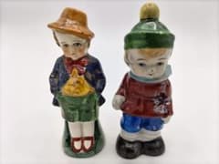 NO. 2 Occupied Japan Ceramic Figurine Set of 2 (Vintage)