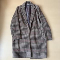 チェック柄ロングチェスターコートのサムネイル