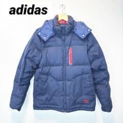adidas 00s ダウンベスト オールブラック ドローコード Y2K テック 