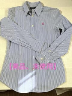【美品】Polo Ralph Lauren ストライプシャツ 長袖のサムネイル