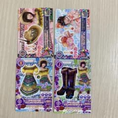 アイカツ カード 4枚セット島崎遥香　エスニックフリンジコーデのサムネイル