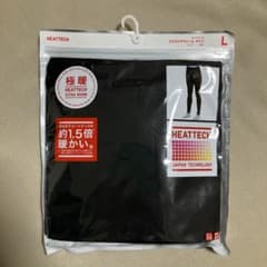 新品 / ユニクロ ヒートテック 極暖 エクストラウォーム タイツ L ブラックのサムネイル