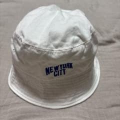 ホワイト バケットハット NEW YORK CITY刺繍のサムネイル