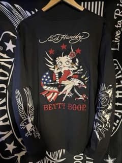 □新品未使用 エドハーディー ✖︎BETTYBOOPのSPコラボ 長袖Tシャツ M 