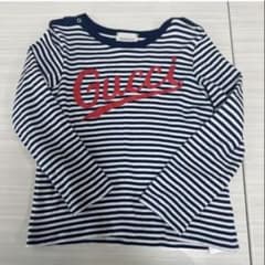 GUCCI キッズ ボーダー柄 長袖Tシャツ 36m - メルカリ