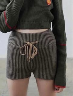 juemi リブニット ショートパンツ ブラウンのサムネイル