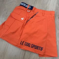 LE COQ SPORTIF ゴルフスカート オレンジ レディースのサムネイル