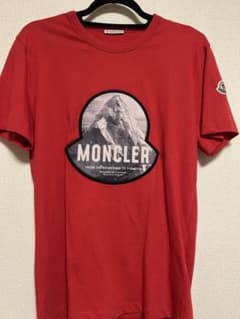 MONCLER モンクレール Tシャツ レッド 赤 半袖 - メルカリ