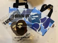 ハニ様専用　A BATHING APE ショッパー　ブルー　小　2枚セットのサムネイル