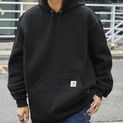 Carhartt 黒 フード付きパーカー　XLのサムネイル