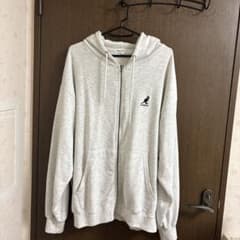 KANGOL Lazar ジップアップパーカー グレー Lサイズのサムネイル