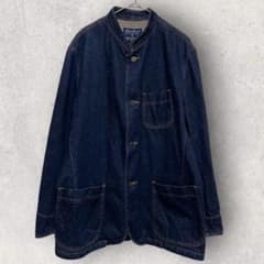 日本製 EDDIE BAUER デニム カバーオール スタンドカラー - メルカリ