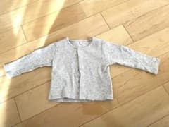 Petit Bateau プチバトー カーディガン 12m グレーのサムネイル