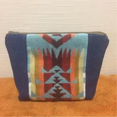 ハンドメイド★cocoa様専用★ポーチ★ペンドルトン★デニム★オルティガ★のサムネイル