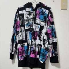 【美品】SEX POT ReVeNGe 総柄 Midnight ジップパーカーのサムネイル