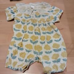 futafuta　花柄カバーオール　50-70cmのサムネイル