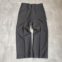 90's スラックス　YZIP ピンストライプ　グレー　シティーボーイ　モード