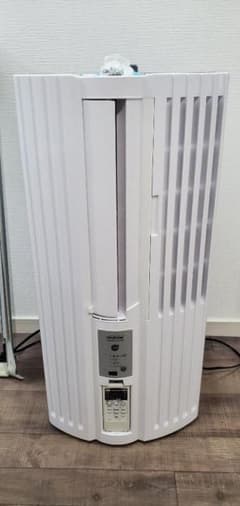 トヨトミ窓用ルームエアコン TIW-A180L(W)＆延長取付枠TIW-PT6 - メルカリ