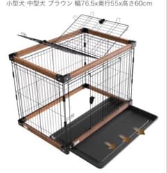 MAESUNM 犬ケージ 折りたたみ 屋根・トレー付 76.5×55×60cm - メルカリ