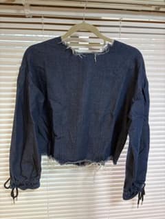 JEANASIS デニム フリンジ トップスのサムネイル