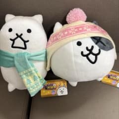 【新品未使用2種セット】にゃんこ大戦争　ウィンタースタイル　ぬいぐるみのサムネイル