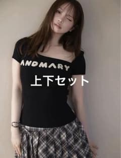 andmary Mary logo tops 上下セット - メルカリ