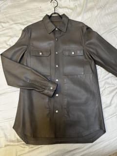 超美品】Rick Owens レザー シャツジャケット ダスト - メルカリ