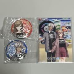 にじさんじ イブラヒム　フレン　くら寿司 缶バッジ カード セットのサムネイル