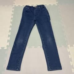 【美品】JENNI love 裏起毛デニムロングパンツ 130cmのサムネイル