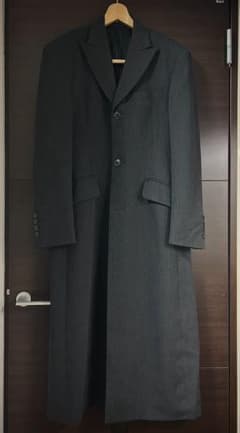 アンゴラ混 ★希少 ロング XLサイズ★ メンズティノラス コート ヘリンボーン アンゴラ混 ☆希少 ロング XLサイズ☆ メンズティノラス コート