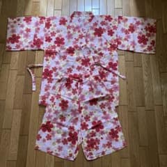 甚平　大人　子供　Mサイズ　ピンクのサムネイル