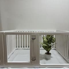 美品 ペットサークル125×96 シニア犬ケージ フェンスベビーサークル鳥