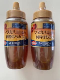 風邪対策に！ マヌカハニー入り純粋はちみつ 500g 2本セットMGO100+のサムネイル