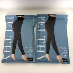 PELTHY RESET LEGGINGS Mサイズ ブラック2枚セットのサムネイル