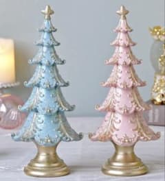【激安】 早い者勝ち パステルカラー クリスマスツリー ブルー ピンク ゴールド