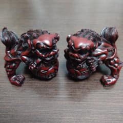 置物 玉乗り獅子 シーサー 縁起物 獅子 インテリア 沖縄 オブジェ