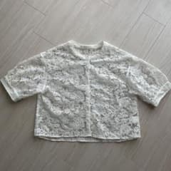 【新品】RAYCASSIN レイカズン 白 シアーブラウス　Fのサムネイル