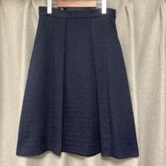 ZARA ネイビー ジャガード スカートのサムネイル