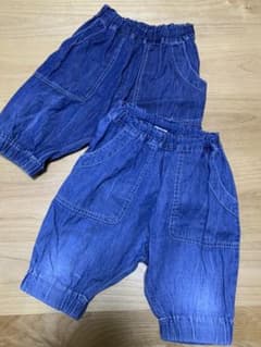 デニムボトムス　110と100のおそろいのサムネイル