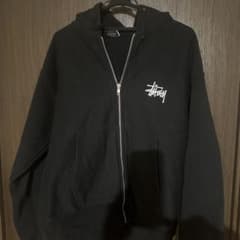STUSSY ジップアップパーカー ブラックのサムネイル