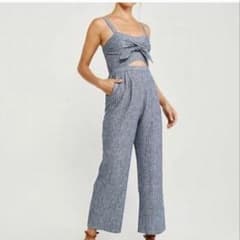 Abercrombie & Fitch Camisole Denim Jumpsuit All-in-One M