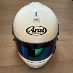 Arai GP-6Sブルーミラーシールド装着 クリアシールドHANSアンカー付き 
