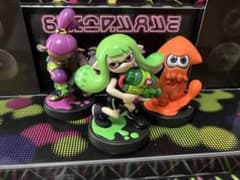 Limited edition amiibo set of 3: Green Girl, Purple Boy, Orange Squid (amiibo)