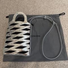 BALENCIAGA ショルダーバッグ ネオフォンショルダー シルバー - メルカリ