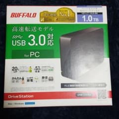 BUFFALO　パソコン&テレビ用　外付けハードディスク 1.0TB　未使用のサムネイル
