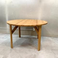 まあくん様 unico廃番SOTOラウンドダイニングテーブル - メルカリ