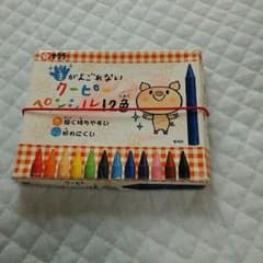 手が汚れない　クーピーペンシル　12色　+　おまけのサムネイル